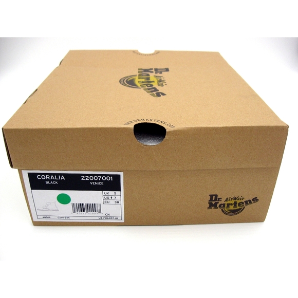 RARE Dr. Martens Coralia Women Black Velcro Combat Moto Boots SZ US7 - Picture 8 of 8